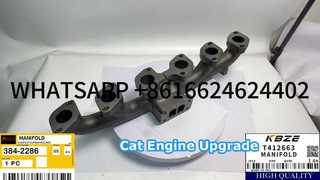 Colector de escape KBZE 384-2286 T412663 3778M282 para 320D2 323D2 924K 930K 535D 545D REEMPLAZO CAT C6.6