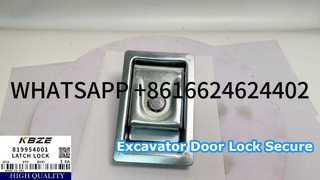 KBZE OEM calidad XCMG 819954001 cerradura de puerta lateral para pieza de repuesto de excavadora XE200 XE210 XE215