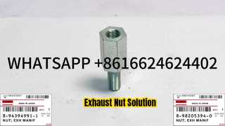HITACHI ZX330 ZX350 ZX500 8-94394991-1 8-98205394-0 ISUZU 6HK1 TUERCA DEL COLECTOR DE ESCAPE 0-911 Recambio