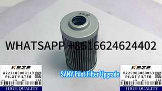 FILTRO PILOTO SANY A222100000119 B229900000063 REEMPLAZO PARA EXCAVADORA SY55 SY75 SY205 S215 S365