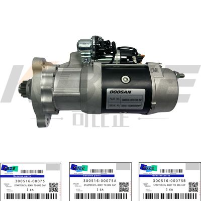 KBZE 300516-00075 DOOSAN DAEWOO 39MT 300516-00075A 300516-00075B 24V 7.0KW 11T STARTER MTOR ASSY FOR DH340 DH470 DX500 DX420