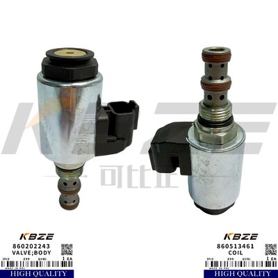 KBZE 860202243 860513461 OEM DC 24V SOLENOID VALVE FITS XCMG XE200 XE210 XE215 EXCAVATOR