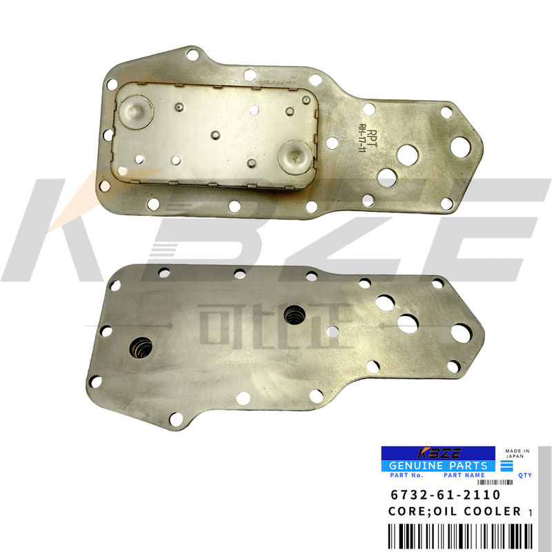 5P ENGINE OIL COOLER CORE FOR KOMATSU 4D102 6732-61-2110 CUMMINS 4BT EXCAVATOR ENGINE