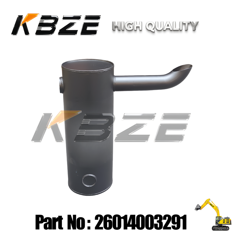 KBZE 26014003291 MUFFLER ASSY FOR SDLG E6650 EXCAVATOR EXHAUST MUFFLER ASSEMBLY REPLACEMENT PART