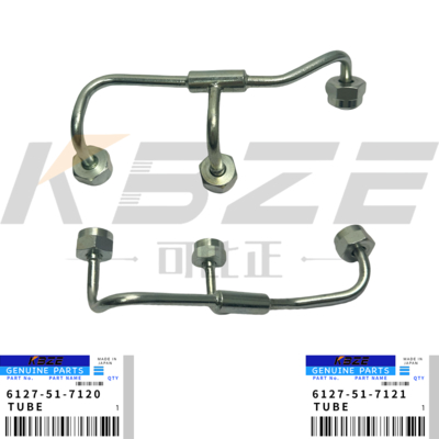 S6D155-4 KOMATSU MOTOR 6127-51-7120 6127-51-7121 tubo de aceite de árbol acampado