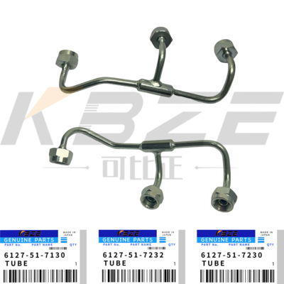 TUBO DE ACEITE DEL ÁRBOL DE LEVAS 6127-51-7130 MOTOR KOMATSU S6D155-4 6127-51-7232 6127-51-7230 PARA D155A